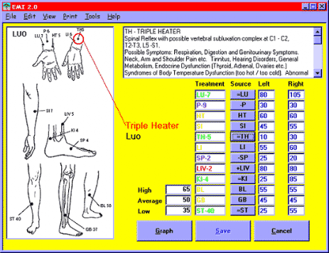 Screenshot of a Medical Program